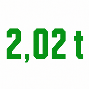 Uprav text na: 2,02 t