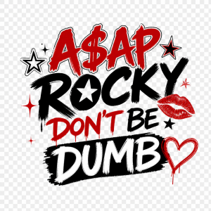 asap rocky don’t be dumb
červené černo bíl průhledné pozadí
pro holku