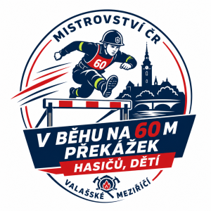 logo k mistrovství čr v běhu na 60 m překážek hasičů, dětí, Valašské Meziříčí