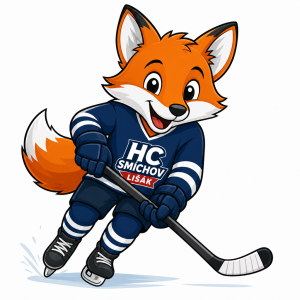Hc smichov lisak s hokejkou - na detskou lahev