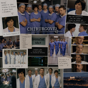 Chci aby to bylo na tema Chirurgové ten serial
Hlavne ty postavy z trch prvni serii a aby tam bylo Dr. Zuzana Gajdošová