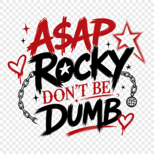 asap rocky don’t be dumb
červené černo bíl průhledné pozadí
pro holku