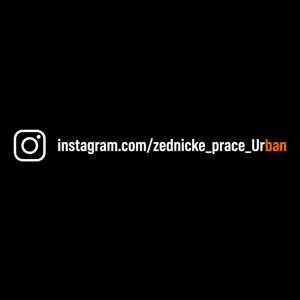 Vygeneruj mi odkaz na můj Instagram zednicke_prace_Urban v bílé barvě a poslední 3 písmenka v názvu ban v oranžové barvě