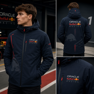 Chci, aby bunda byla na téma redbull racing, to logo někde na zádech a vepředu na levé straně + nějak hezky tématicky