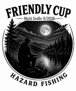 Napusy FRIENDLY CUP a hazard FISHING dej cerne. Malé Sedlo 9/2026 nechej ve svetlejsich tonech cerne. Mesic at je vyraznejsi a dej kolem nej i nebe a hvezdy. A hlavne odstran ty sedobile kosticky ktere delaji to pozadi. At je to ciste