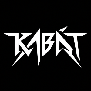 Logo hudební kapely Kabát v bílé barvě originální