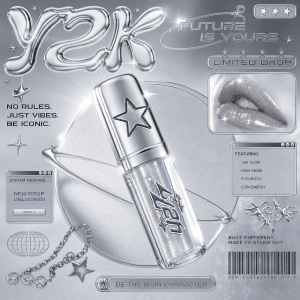 y2k styl aby zaujal dnešní generaci a bylo to stříbrné