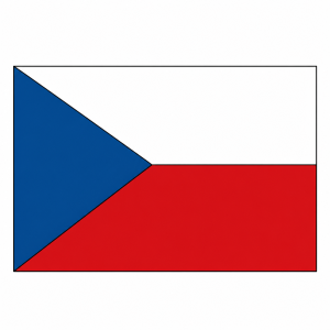 Česká vlajka, za pomoci čar