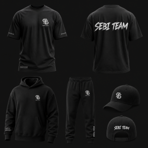 Merch na body building soutěž
Ze zadu bude napsáno sebi team barva černá