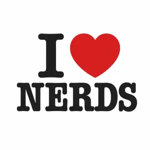 Potřebuji vytvořit popisek i love nerds tak aby to sedělo hezky do trička