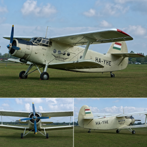 Antonov AN-2 se znackou HA-YHE
podle skutecneho HA-YHE