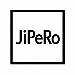 vytvoř černobílé logo s nápisem JiPeRo v černém čverci