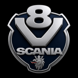 Logo scania V8