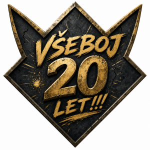 Následující text zkus převést na zajímavý obrázek ve tvaru kosočtverce s ušima. Všeboj 20 let!!!