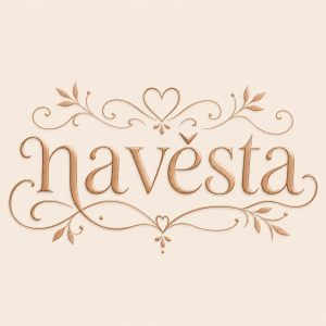 nápis navěsta ale s nějkými ozdobami