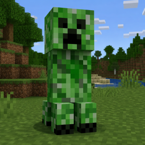 Chtěla bych creepera z minecraftu