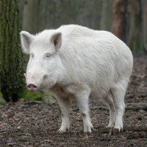 Divočák v bílé barvě