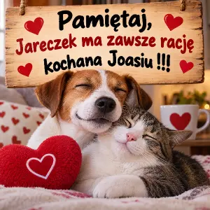 Pamiętaj, Jareczek ma zawsze rację kochana Joasiu !!!