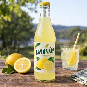 láhev s limonádou