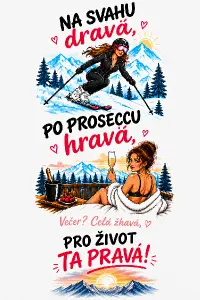 přidej ještě nápis "Večer? Celá žhavá , a dej ho pod ženu s proseccem a můžeš přidat i obrázek ženy v posteli v červeném nebo černém prádle
nápis pro život ta pravá dej nakonec odstraň obrázek ženy v posteli a ženu zádz otočit obličej, ať je trochu vidět do tváře
pod nápis pro život ta prává dej motiv hor a vycházející / zapadající slunce a všechny srdíčka trochu zmenši a nápis večer celá žhavá méně výrazný (klidně trochu menší)