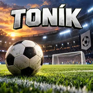 Fotbalový obrázek se s nápisem TONÍK