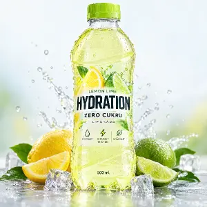 ŠLO BY O KLASICKOU LIMONÁDU NA HYDRATACI ZERO CUKRU A BUDE S PŘÍCHUTÍ CITRON, LIMETKA