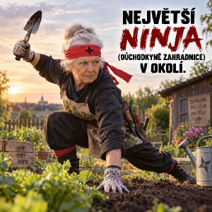 Nejvetsi ninja (duchodkyne zahradnice) v okoli.