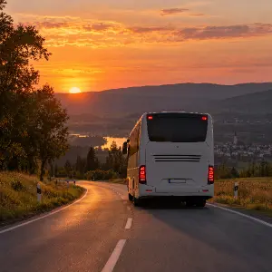 Stejný obrázek, akorát aby byl autobus zezadu