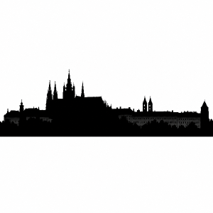 pražský hrad silueta