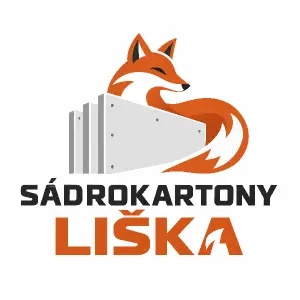Pouze nápis: SÁDROKARTONY LIŠKA
design písma přizpůsobit tomu nápisu aby ladil styl s tématem lišky i sádrokartonu