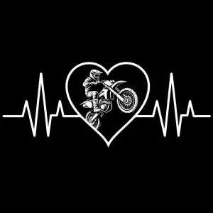 impulzi srdce s cross motorkou