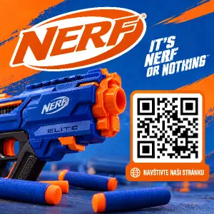 Chceme Nerf a qr code na naši stránku