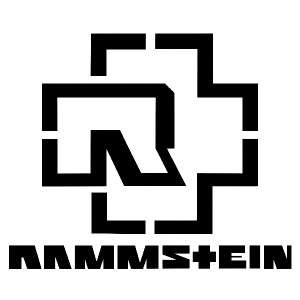 Logo kapely Rammstein, bez pozadí