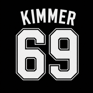 Vygeneruj mi dresové číslo 69, nad kterym bude napsano KIMMER