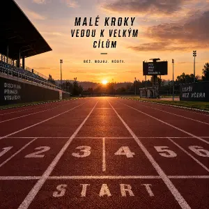 ahoj udelej mi atletickou drahu proste neco motivacniho
