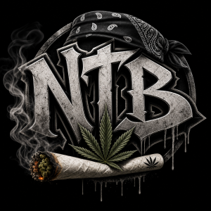 Vytvor logo NTB v gangserskom štýle kde bude aj mariuhana v cigarete