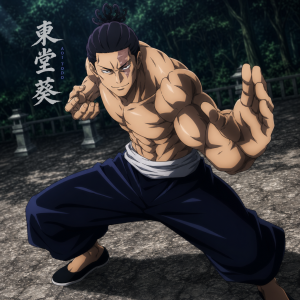 Aoi todo anime postava v bojovem postoji