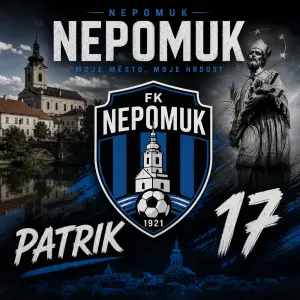 Motiv města Nepomuk, znak FK Nepomuk, Patrik, 17