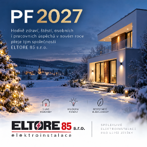 PF 2027 , firma ELTORE 85 s.r.o. , elektroinstalace