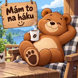 Medvídek s kávou
Mám to na háku