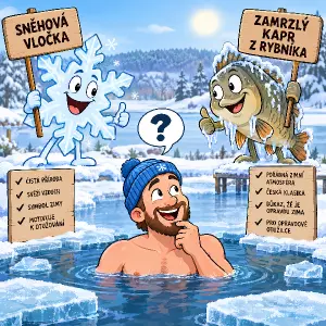 Neco co se hodi pro otuzilce, snehova vlocka nebo zamrzly kapr zbrybnika