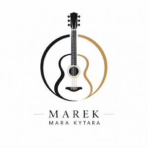 místo daného nápisu dole, napiš "Marek" a pod to "Mara Kytara".