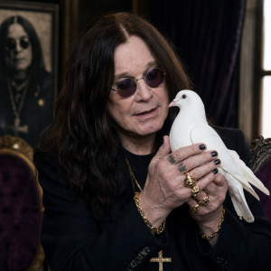 Ozzy osbourne jak drží bílou holubici