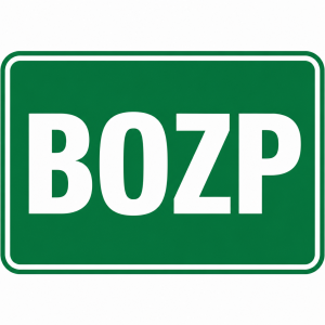 Nápis BOZP