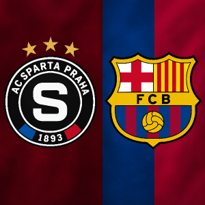 Znak AC Sparta Praha a znak FC Barcelona