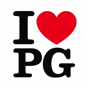 něco jako I Love PG, místo love bych dal srdce
