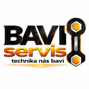 Vygeneruj jen samotné logo baví servis s nápisem technika nás baví
