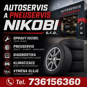 Autoservis a pneuservis NIKOBI s.r.o.
Tel.: 736156360