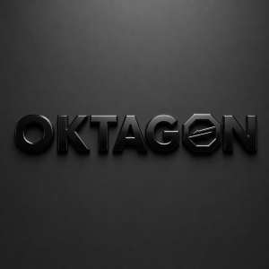 Černý lesklý nápis OKTAGON