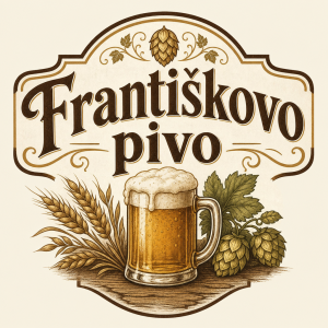 Nápis Františkovo pivo a nějaký motiv piva